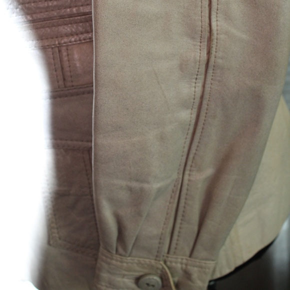 VINTAGE FI GRAYISH TONE LEATHER JACKET - Picture 5 of 8